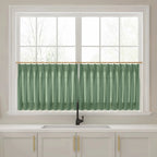 Liz Linen Pleated Cafe Curtains