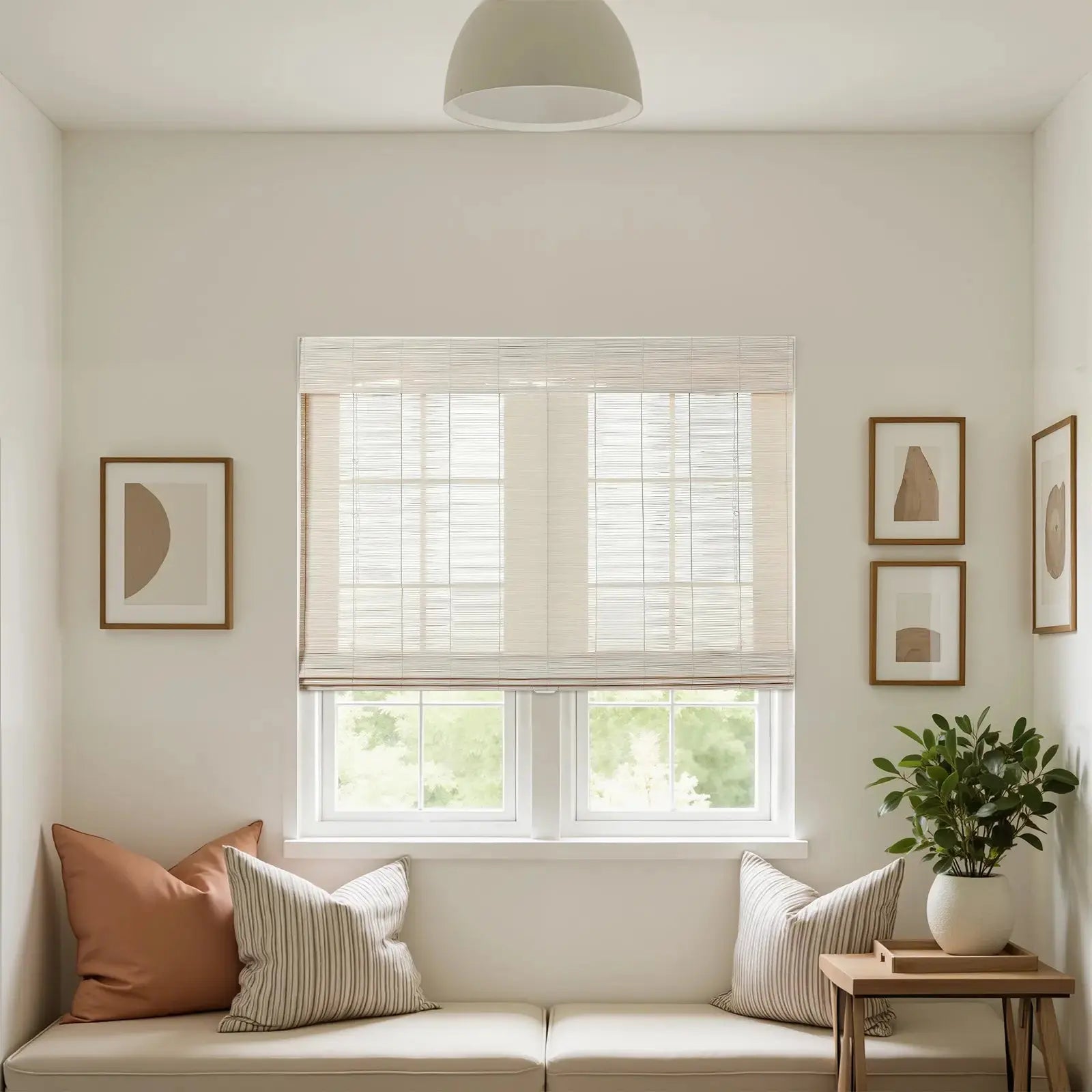 Sybil Bamboo Roman Shade Cordless