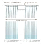 Liz Linen Curtains with Border Trim (Sold per Pair)