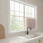 Liz Linen Pleated Cafe Curtains