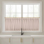 Liz Linen Pleated Cafe Curtains