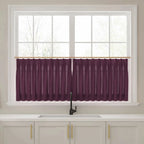Liz Linen Pleated Cafe Curtains