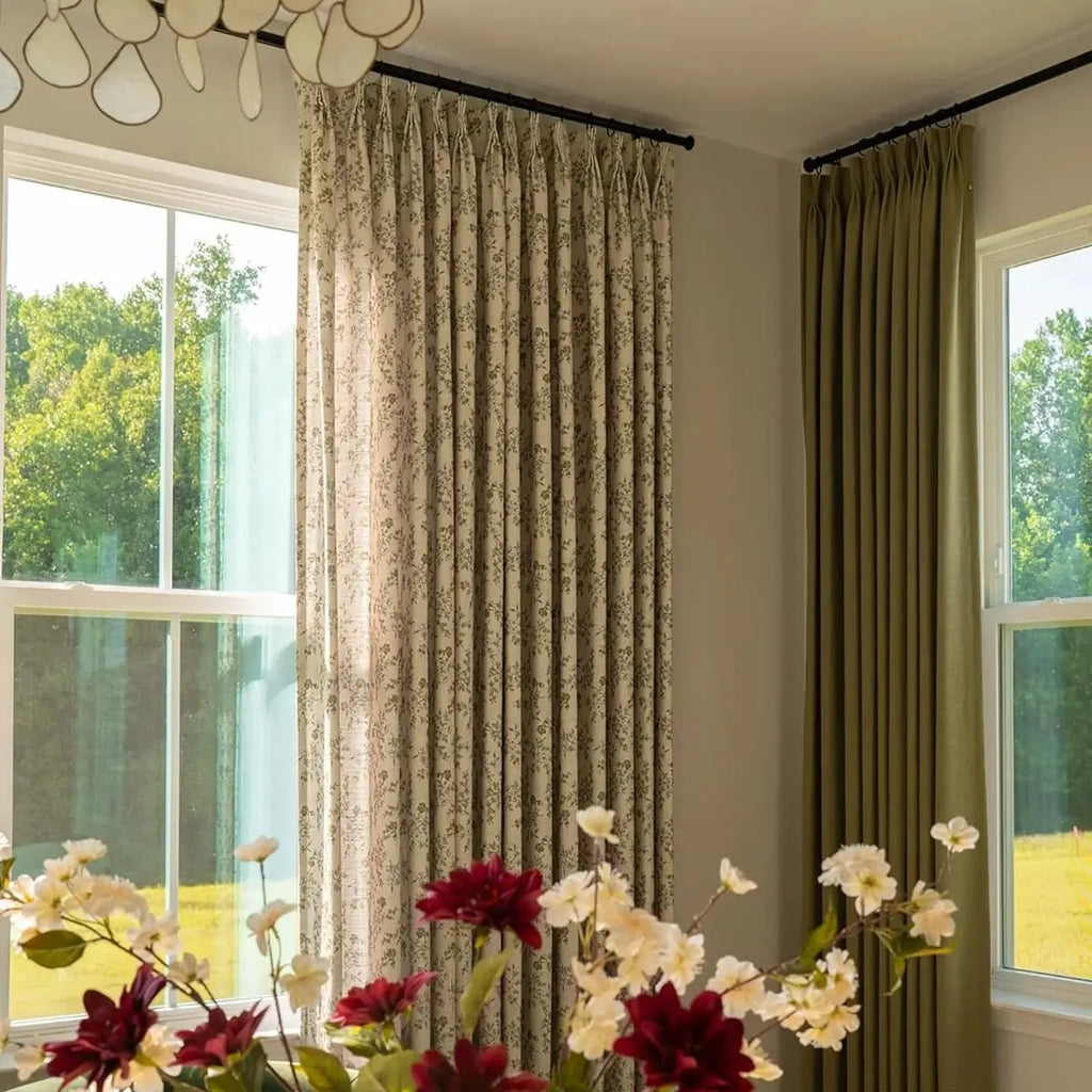 Sara Le Print Linen Drapery Pleated