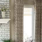 Sara Le Print Linen Drapery Pleated