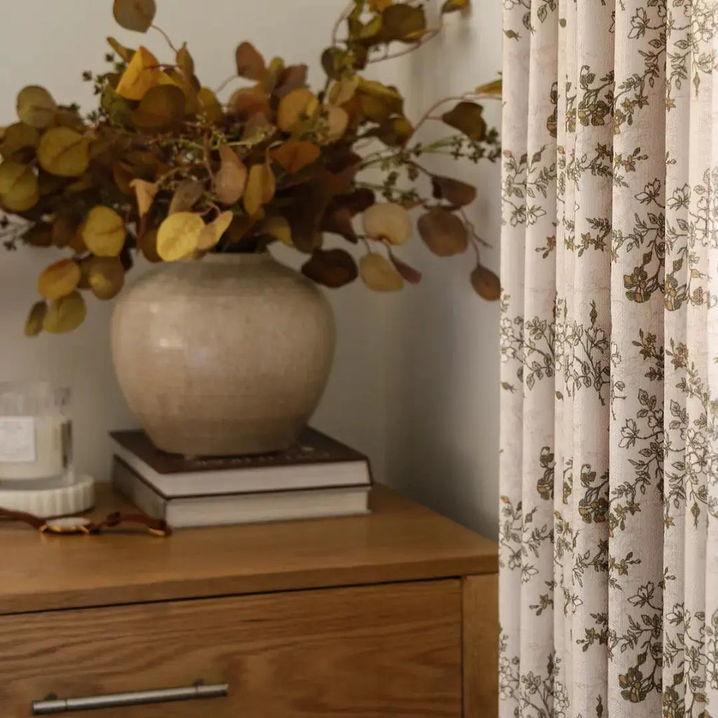 Sara Le Print Linen Drapery Pleated