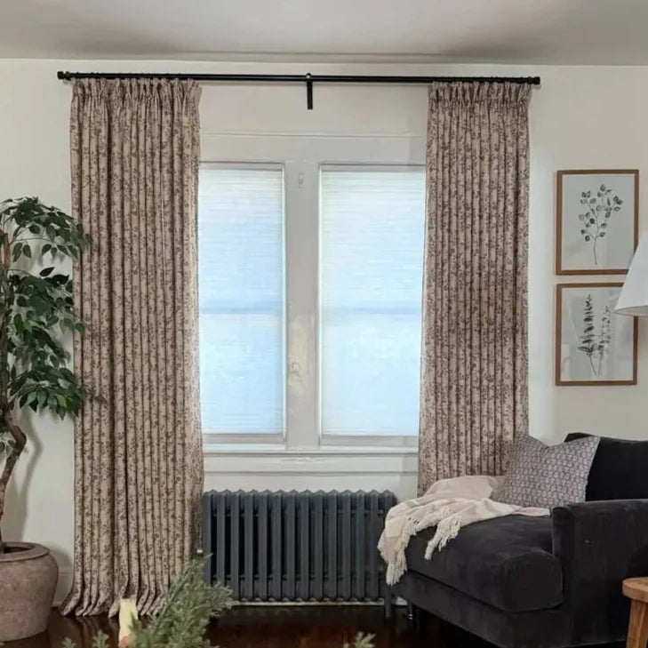 Sara Le Print Linen Drapery Pleated