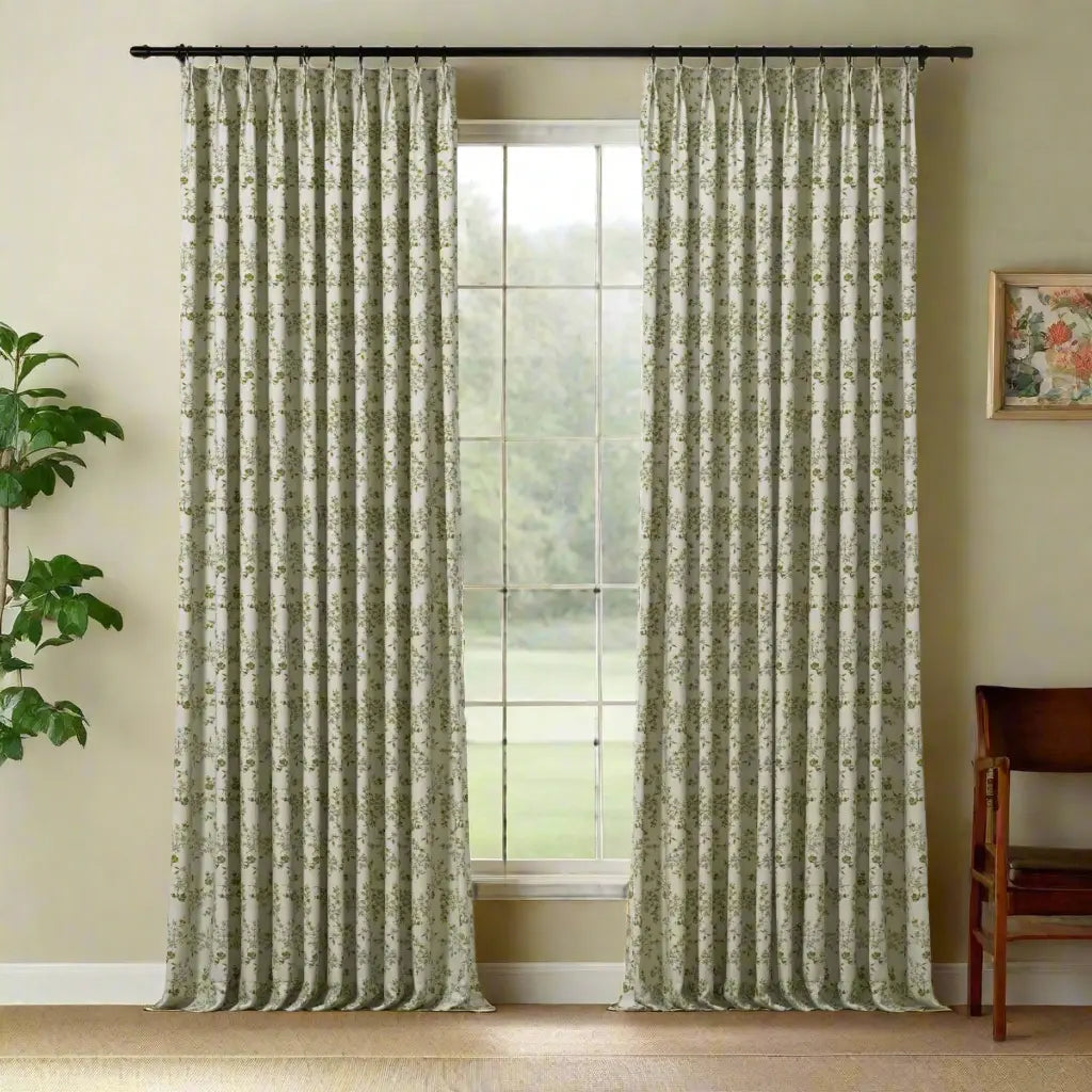 Sara Le Print Linen Drapery Pleated