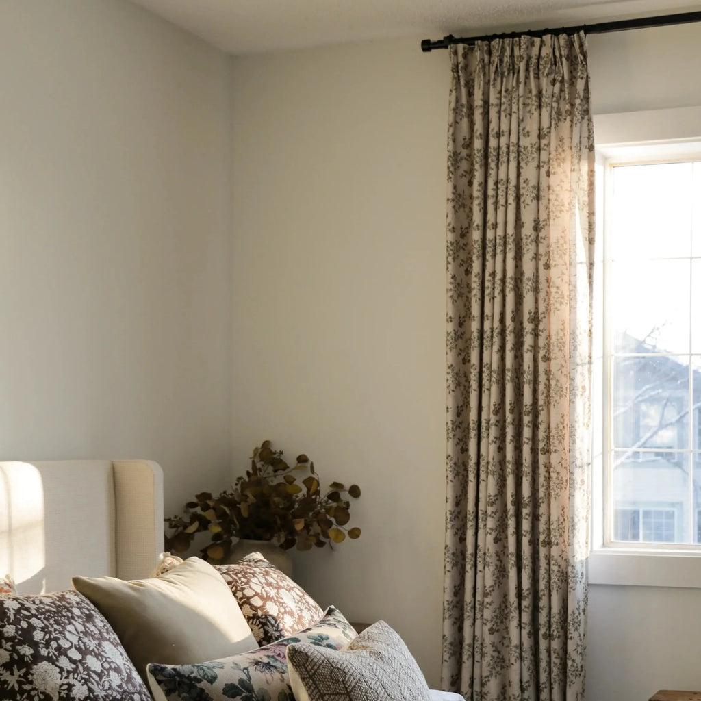 Sara Le Print Linen Drapery Pleated