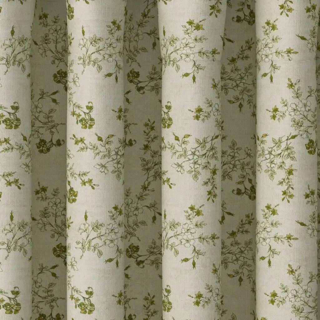 Sara Le Print Linen Drapery Pleated