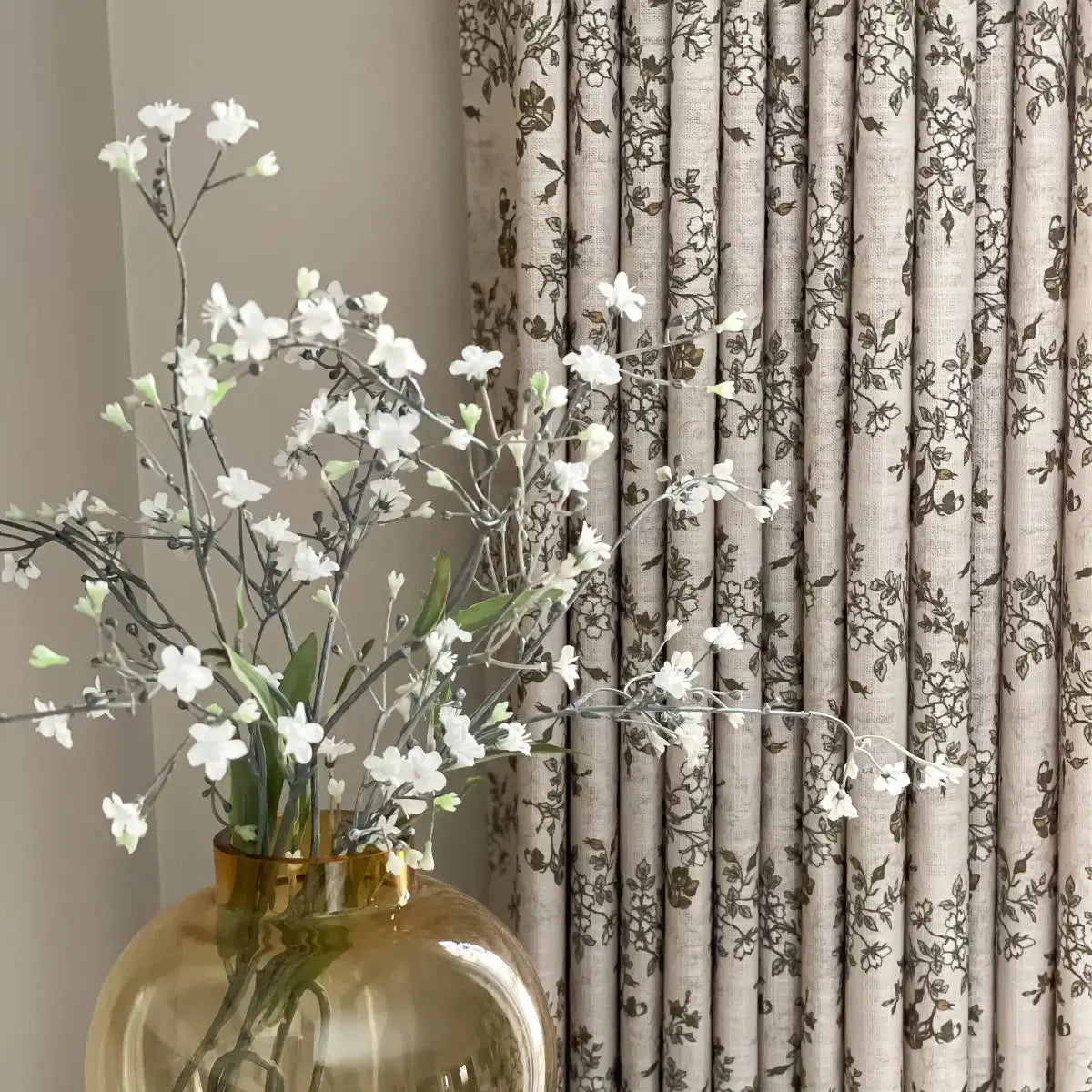 Sara Le Print Linen Drapery Pleated