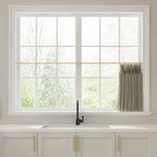 Liz Linen Pleated Cafe Curtains