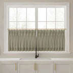 Liz Linen Pleated Cafe Curtains