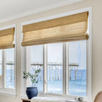 Natural Ramie Bamboo Woven Shade - Beige