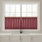 Liz Linen Pleated Cafe Curtains