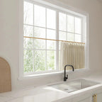 Liz Linen Pleated Cafe Curtains