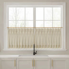 Liz Linen Pleated Cafe Curtains