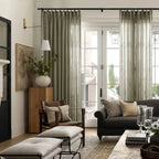 Flynn Airy Lightweight Sheer Curtain Pleated