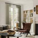 Flynn Airy Lightweight Sheer Curtain Pleated