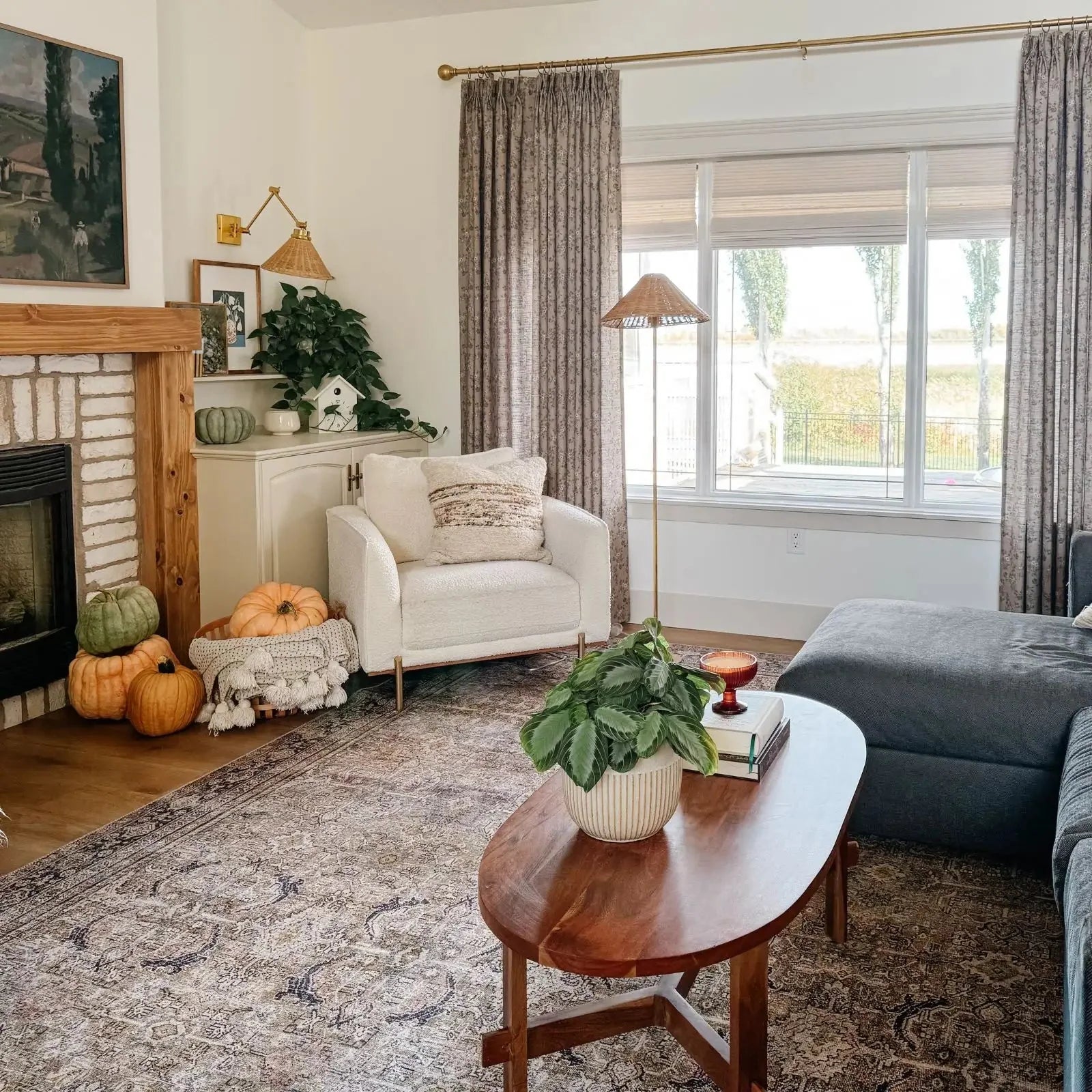 Sara Le Print Linen Drapery Pleated