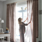 Sara Le Print Linen Drapery Pleated