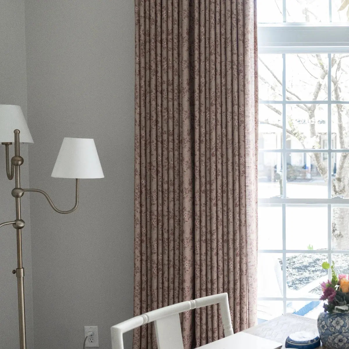 Sara Le Print Linen Drapery Pleated