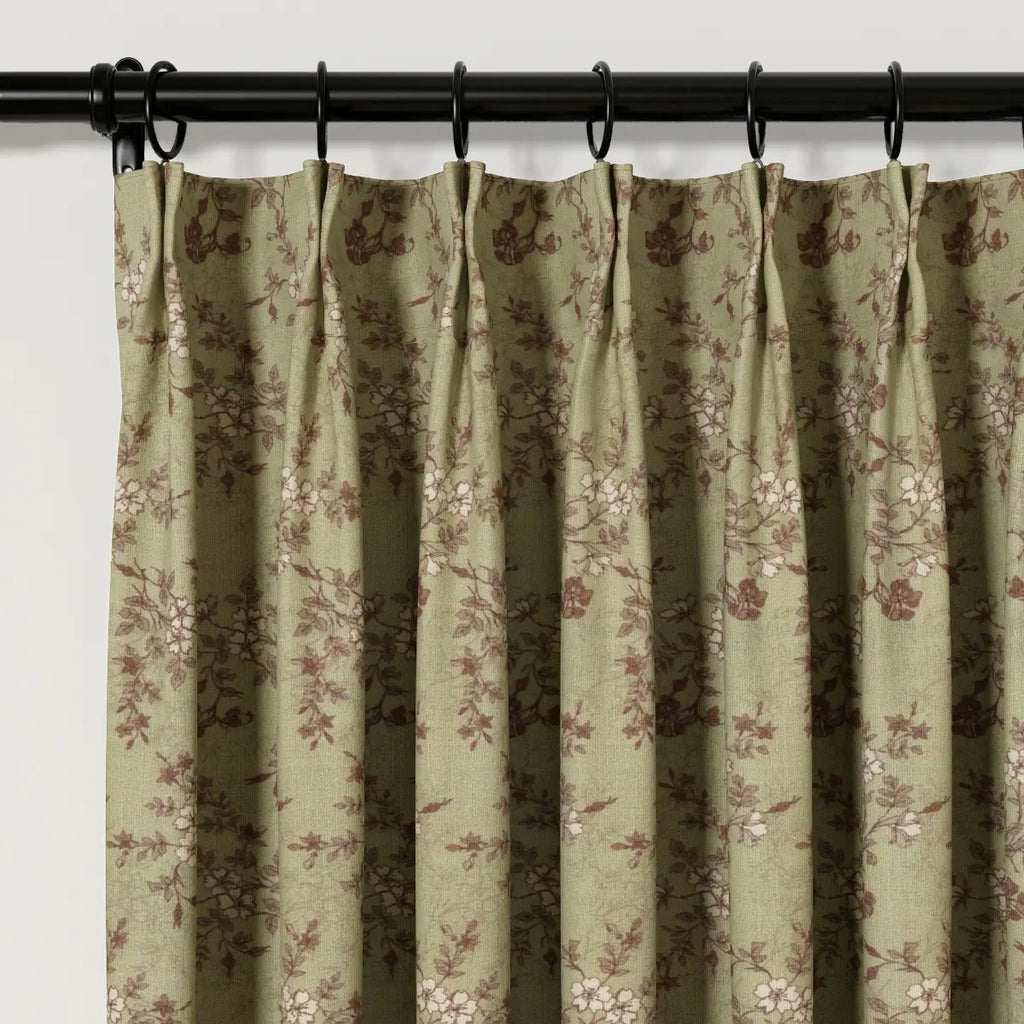Sara Le Print Linen Drapery Pleated
