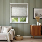 Rae Natural Ramie Flax Woven Wood Shades - Series C