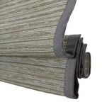 Rae Natural Ramie Flax Woven Wood Shades - Series C
