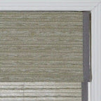 Rae Natural Ramie Flax Woven Wood Shades - Series C