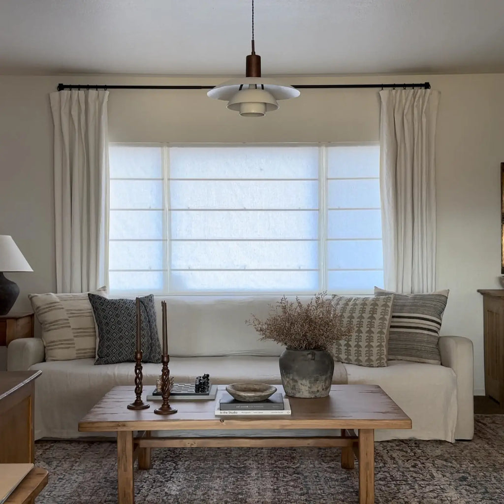 Motorized Roman Shade Cordless