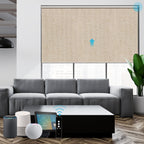 Linen Roller Shades 100% Blackout Light Filtering