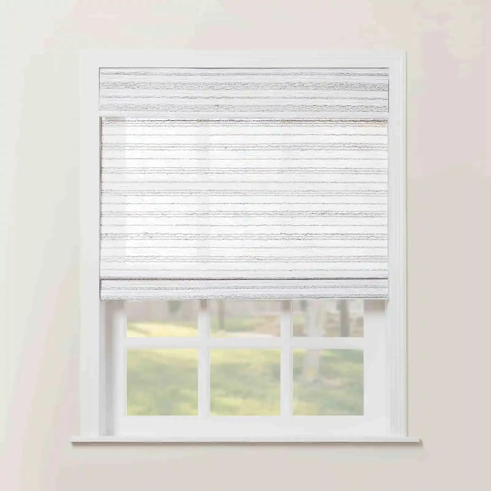 Rae Natural Ramie Flax Woven Wood Shades - Series C