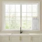 Liz Linen Pleated Cafe Curtains