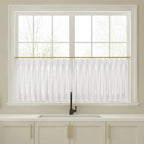 Liz Linen Pleated Cafe Curtains
