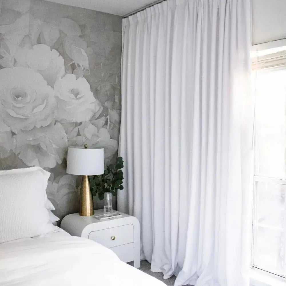 Liz Linen Pinch Pleat Ready Made Curtain with Blackout Thermal Lining