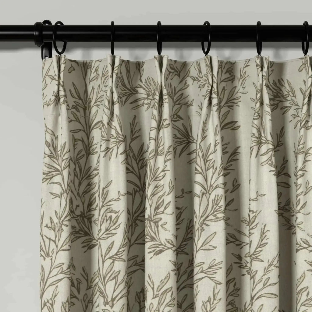Sara Le Print Linen Drapery Pleated