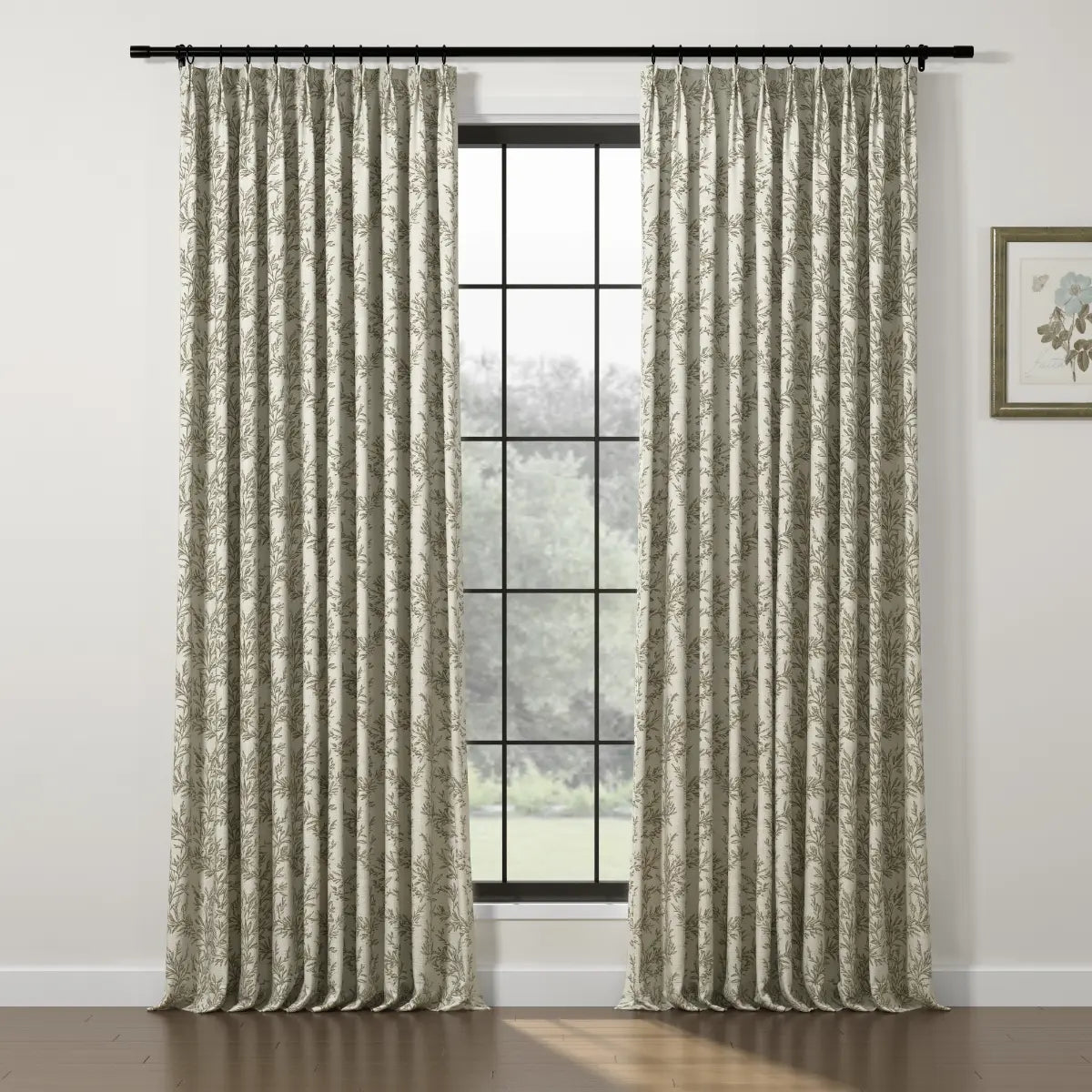 Sara Le Print Linen Drapery Pleated