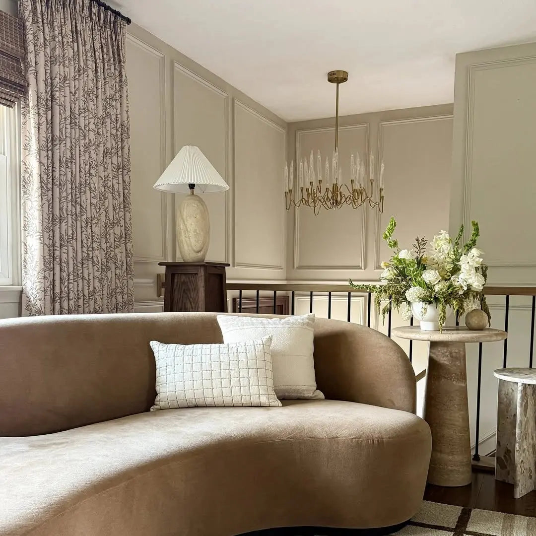 Sara Le Print Linen Drapery Pleated