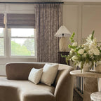 Sara Le Print Linen Drapery Pleated