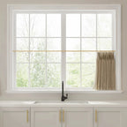 Liz Linen Pleated Cafe Curtains