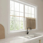 Liz Linen Pleated Cafe Curtains