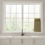 Liz Linen Pleated Cafe Curtains