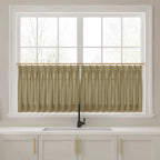 Liz Linen Pleated Cafe Curtains