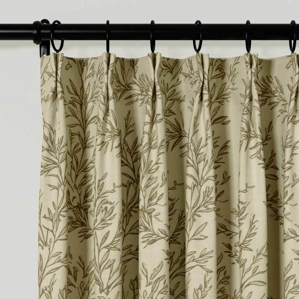 Sara Le Print Linen Drapery Pleated