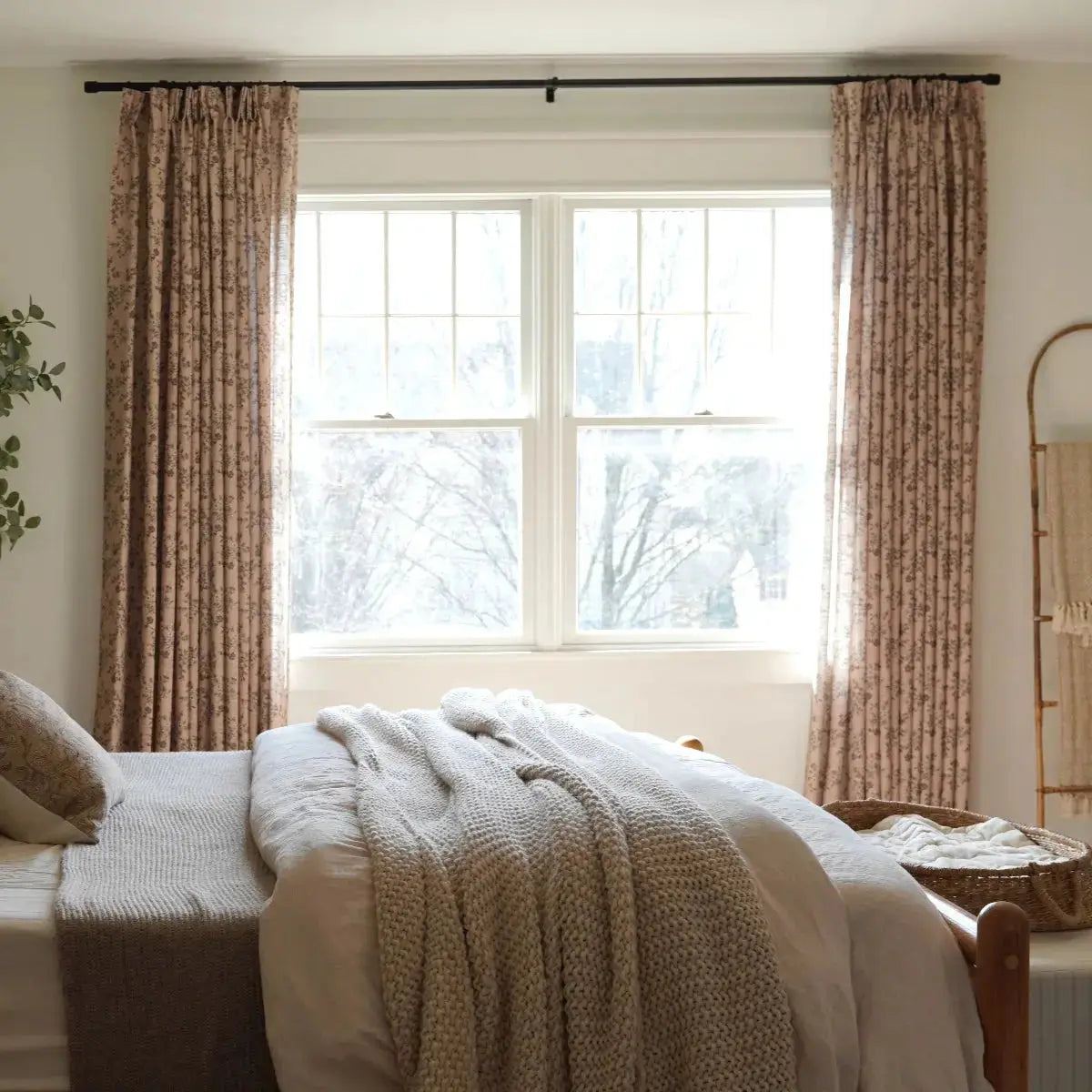 Sara Le Print Linen Drapery Pleated