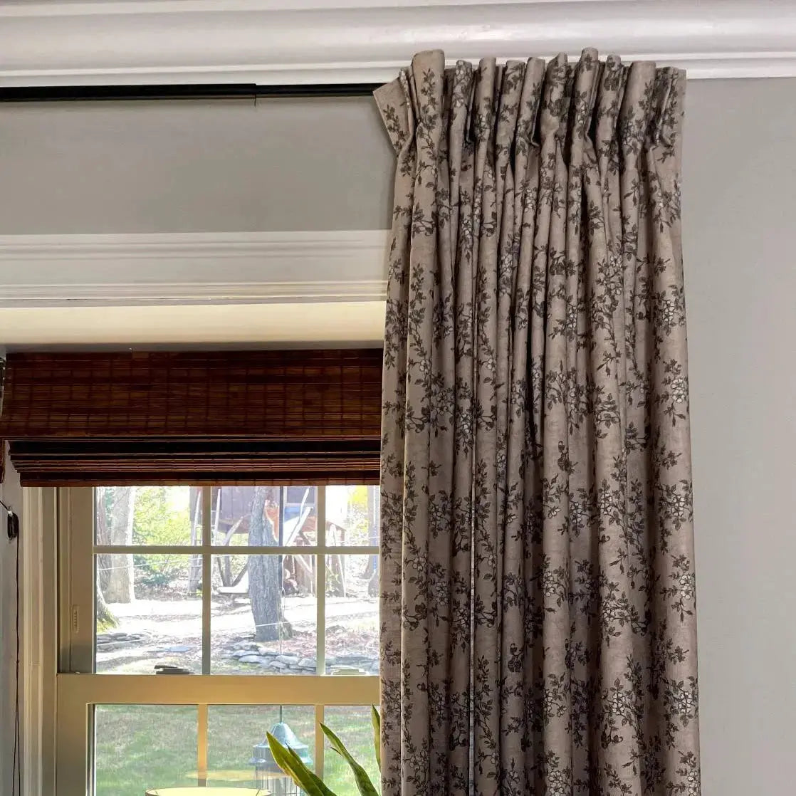 Sara Le Print Linen Drapery Pleated