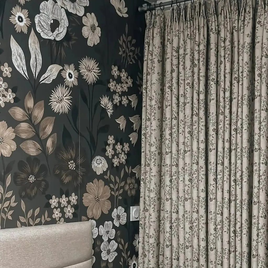 Sara Le Print Linen Drapery Pleated