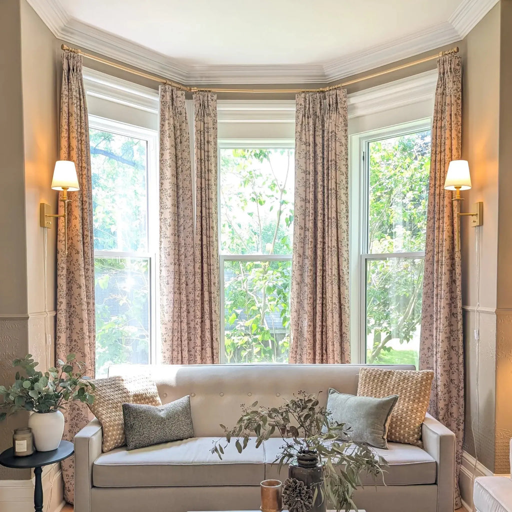 Sara Le Print Linen Drapery Pleated