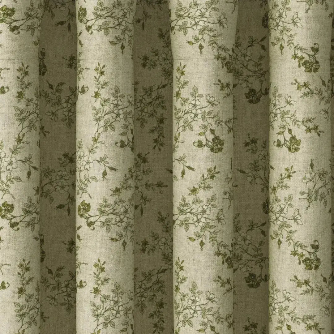 Sara Le Print Linen Drapery Pleated