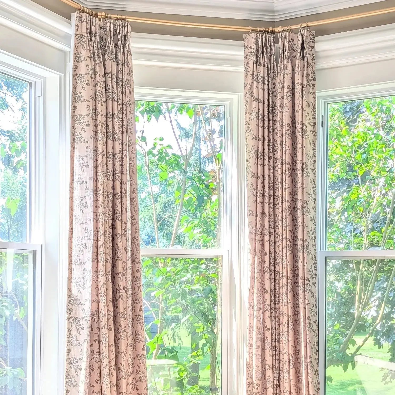 Sara Le Print Linen Drapery Pleated